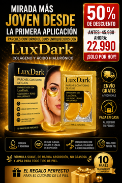 LuxDark™ – Máscara de ojos 24k oro puro + colágeno · Borra ojeras profundas y rejuvenece la mirada desde la primera noche-1