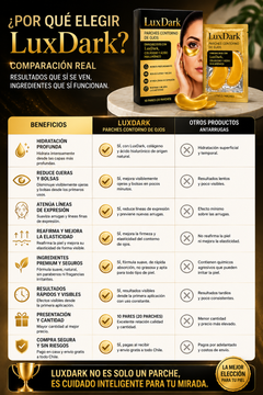 LuxDark™ – Máscara de ojos 24k oro puro + colágeno · Borra ojeras profundas y rejuvenece la mirada desde la primera noche-3