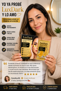 LuxDark™ – Máscara de ojos 24k oro puro + colágeno · Borra ojeras profundas y rejuvenece la mirada desde la primera noche-4