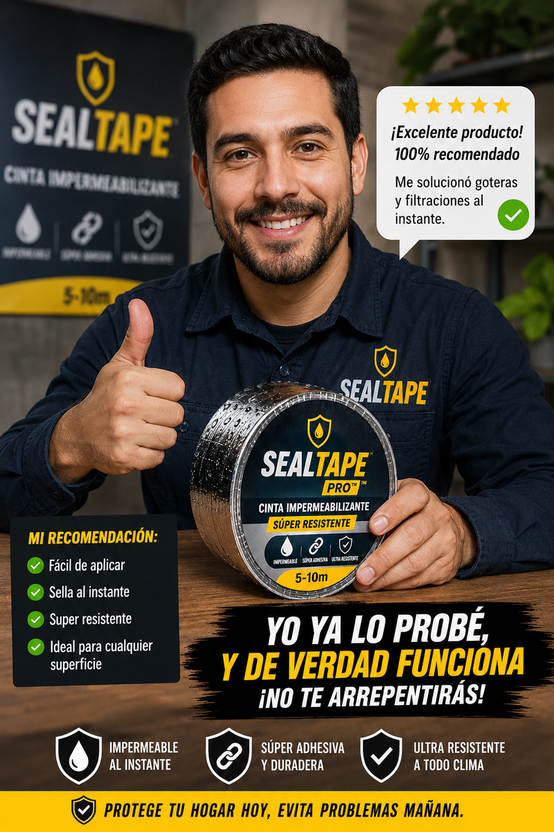 SealTape Pro™ – Cinta impermeabilizante súper resistente 5-10m · Sella grietas, goteras y filtraciones al instante sin obras ni maestro-2