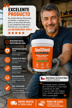 SealShield™ – Kit sellador impermeabilizante 100% · Repara grietas, filtraciones y goteras en minutos sin obras-3