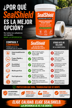 SealShield™ – Kit sellador impermeabilizante 100% · Repara grietas, filtraciones y goteras en minutos sin obras-2