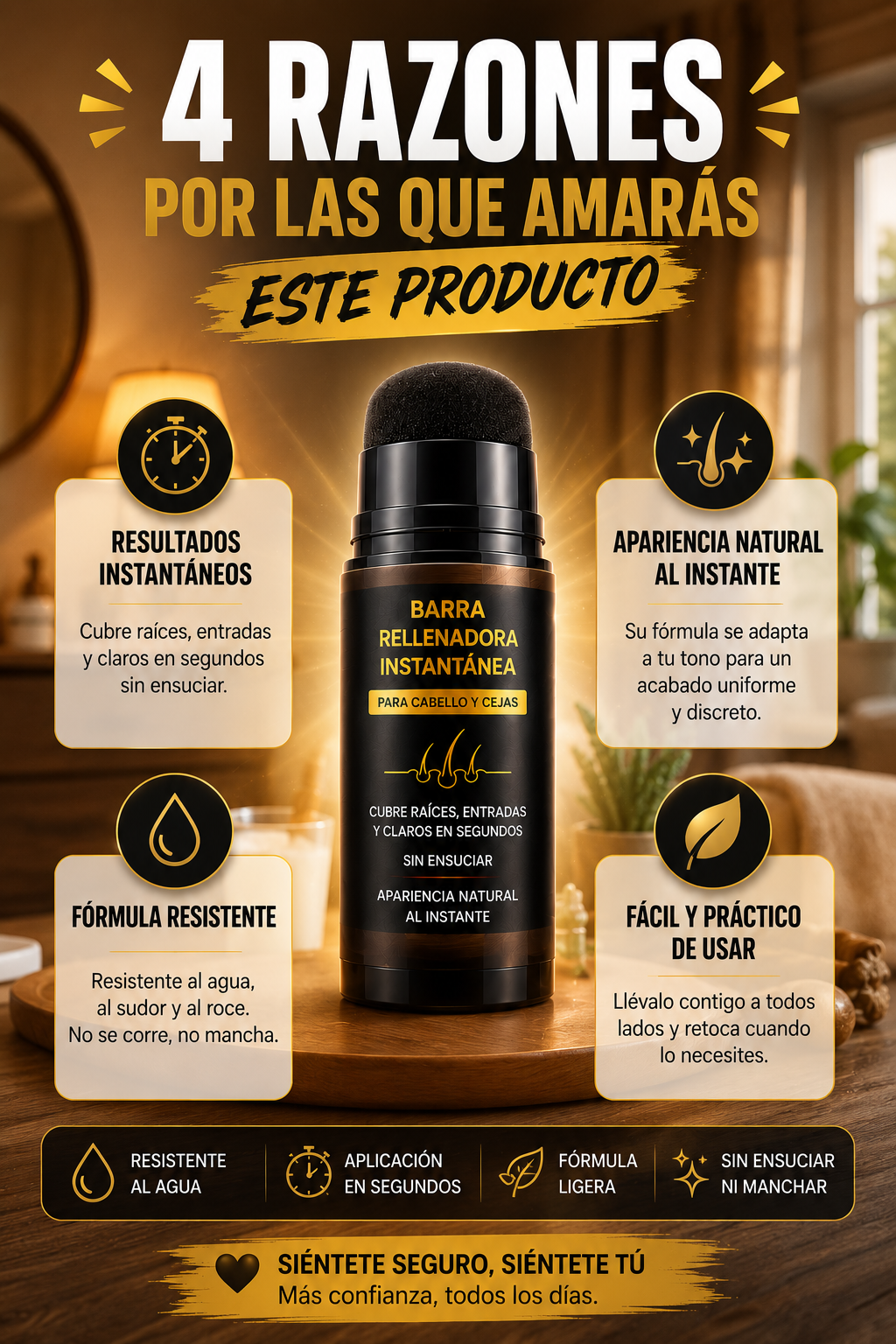 HairMagic Stick™ – Barra rellenadora instantánea para cabello y cejas · Cubre raíces, entradas y claros en segundos sin ensuciar-3