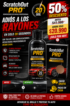 ScratchOut Pro™ – Removedor de rayas profesional en 20 segundos · Elimina rayones, marcas y arañazos sin ir al taller-1